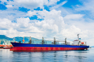 Fototapeta premium Containership in port.