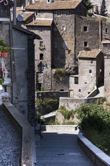 Fototapeta na wymiar architectural details of a medieval village near Viterbo
