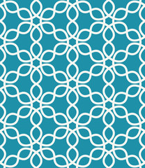 Fototapeta premium Abstract geometric blue hipster deco art pattern
