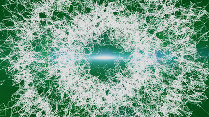 Fractal alien fiber abstract