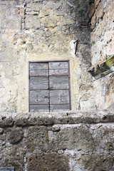 architectural details of a medieval village near Viterbo