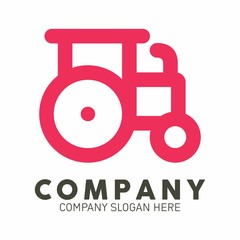 Tractor logo icon vector template