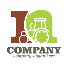 Tractor logo icon vector template