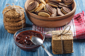 biscuits on table