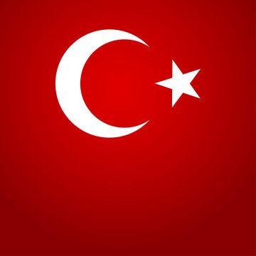 Vector background of turkey flag