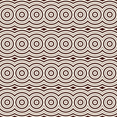 Outline seamless pattern with geometric ornament. Modern style astract background. Digital paper, textile print