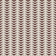 Outline zigzag abstract background. Red colors seamless pattern with repeated stylized triangles mosaic. Modern texture