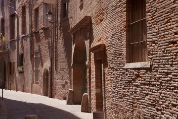 Medieval street in Toulouse, France