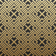 Golden metallic background with geometric pattern. Elegant luxury style.