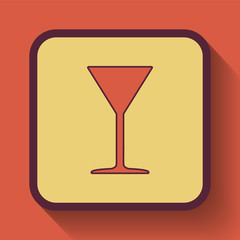 Martini glass icon