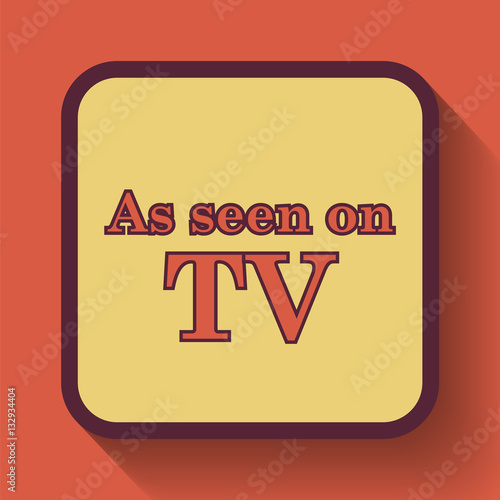 "As seen on TV icon" photo libre de droits sur la banque d'images