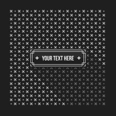 Text background with pixelated monochrome pattern. Useful for corporate presentations, advertising and web design. Neutral style