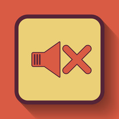 Obraz premium No sound icon