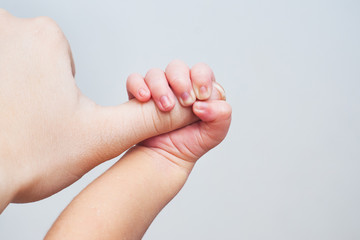 Newborn baby's hand