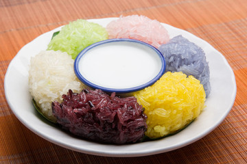 dessert sweet sticky rice