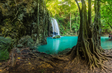 Erawan waterfall in Kanchanaburi, Thailand