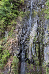 Risco Waterfall of the Twenty-five Fountains Levada hiking trail, Madeira Portugal