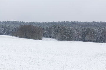 bavarian winter landscape