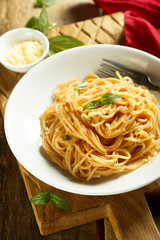 Pasta with tomato sauce