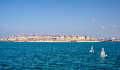 Seaside view of Saint Malo, Brittany, France