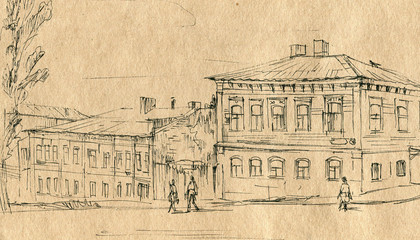 City street sketch