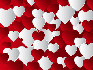 vector background with hearts,
Valentine's Day