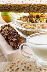 Ingredients for a healthy breakfast.