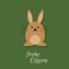 Osterhase - Frohe Ostern - Vektor Grafik