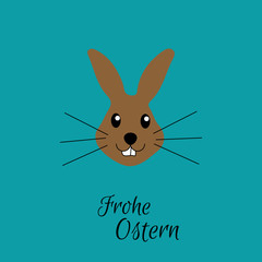 Osterhase - Frohe Ostern - Vektor Grafik