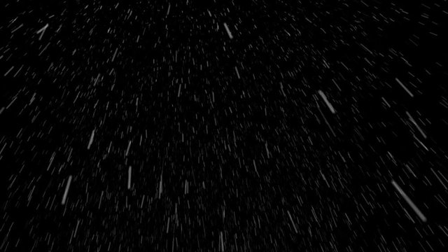 Animation of rain on a black background