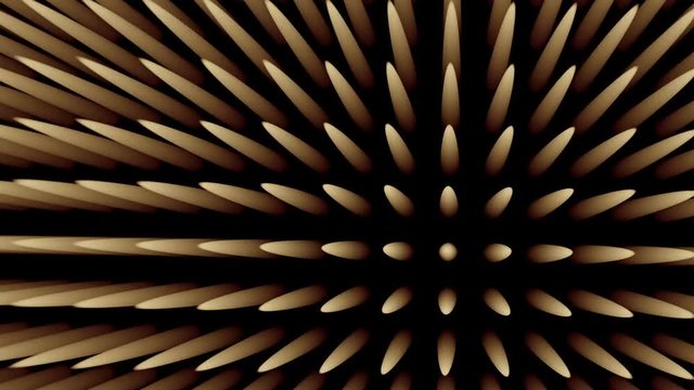 Fondo abstracto de picos o pinchos en movimiento. Animaci&oacute;n digital
