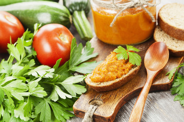 Homemade zucchini puree