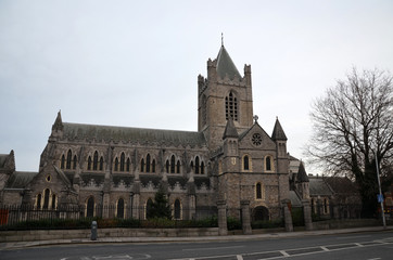 Fototapeta na wymiar Cattedrale di Cristo a Dublino