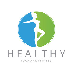 Healthy logo. Fitness logotype 