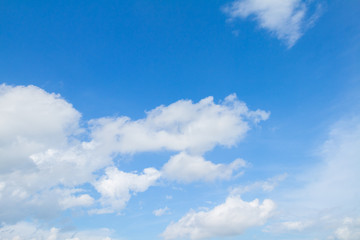 Naklejka na ściany i meble Blue sky and clouds