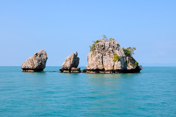 The small island in Ang Thong archipelago Thailand. 