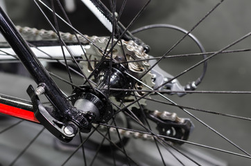 close up quick release bike