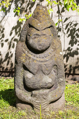stone statue of a scythian warrior