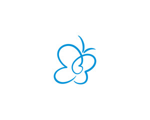 Butterfly letter B inside Logo Icon 1