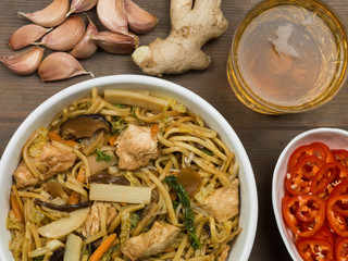 Chicken Chow Mein Chinese Meal
