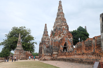 Obraz premium old temple in Ayutthaya 