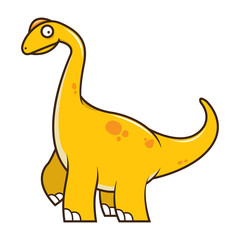 Cute Brachiosaurus Vector
