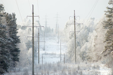 High-voltage tower (electrical pole)