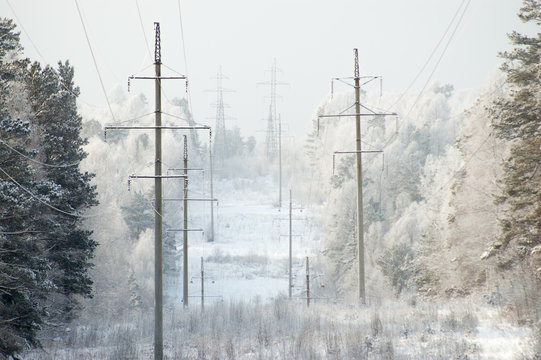 High-voltage tower (electrical pole)