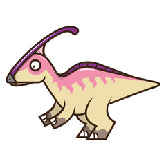 Cute Parasaurolophus Vector