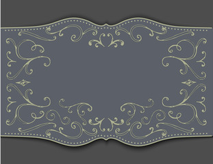 hand-drawing vintage flourishes and frames.