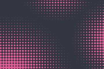 Obraz premium Abstract creative concept vector comic pop art style blank, layout template with clouds beams and isolated dots pattern on background. For sale banner, empty bubble, illustration halftone book design