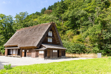 Fototapeta na wymiar Japanese traditional house in Shirakawa