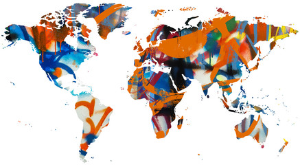 Fototapeta premium Graffiti Welt