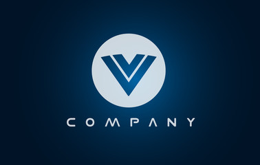 Alphabet letter V logo icon design